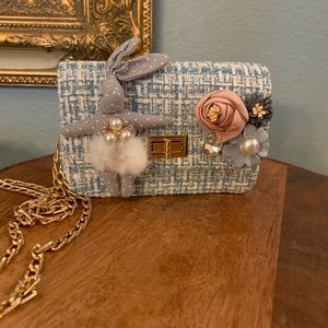 Cutest new little girls crossbody purse blue